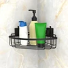 black corner shower caddy