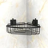 black corner shower caddy