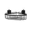 black corner shower caddy